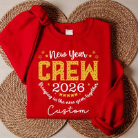 Custom 2026 New Year Family Crew Sweatshirt, Matching Christmas Holiday Shirt, Personalized Family Sweatshirt