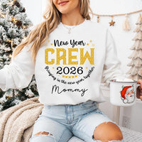 Custom 2026 New Year Family Crew Sweatshirt, Matching Christmas Holiday Shirt, Personalized Family Sweatshirt