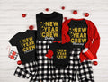 Personalized New Year Crew Shirt, Family Matching Shirt, Custom New Year Tee