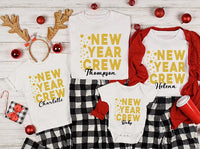 Personalized New Year Crew Shirt, Family Matching Shirt, Custom New Year Tee