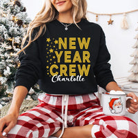 Personalized New Year Crew Sweatshirt, Family Matching Shirt, Custom New Year Sweatshirt