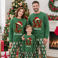 Personalized Christmas Family Sweatshirt, Custom Name Matching Pajamas Shirt, Family Christmas Sweatshirt