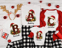 Personalized Christmas Family Shirt, Custom Name Matching Pajamas Shirt, Family Christmas Tee, Holiday Shirt, Unisex Christmas Family Gifts