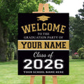 Personalized Graduation Welcome Sign, Custom Class of 2026 Party Sign, Graduation 2026 Decor, Congrats Grad Sign, Senior 2026 Party Display