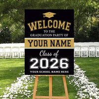 Personalized Graduation Welcome Sign, Custom Class of 2026 Party Sign, Graduation 2026 Decor, Congrats Grad Sign, Senior 2026 Party Display