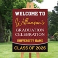 Personalized Graduation Welcome Sign, Custom Class of 2026 Party Sign, Graduation 2026 Decor, Congrats Grad Sign, Senior 2026 Party Display