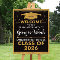 Personalized Graduation Welcome Sign, Custom Class of 2026 Party Sign, Graduation 2026 Decor, Congrats Grad Sign, Senior 2026 Party Display