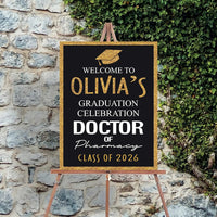 Personalized Graduation 2026 Welcome Sign, Custom Doctor of Pharmacy Class of 2026, PharmD Graduate Party Decor, Congrats Pharmacy Grad Sign
