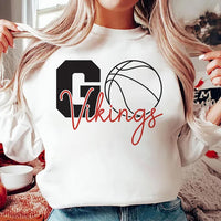 Basketball Lovers Gameday Sweatshirt, Game Day Gifts, Personalized Custom Team Apparel Shirt, Basketball Practice Wear Sweatshirt