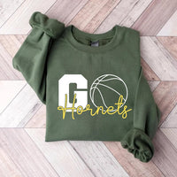 Basketball Lovers Gameday Sweatshirt, Game Day Gifts, Personalized Custom Team Apparel Shirt, Basketball Practice Wear Sweatshirt