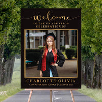 Personalized Graduation Welcome Sign, Custom Class of 2026 Party Sign with Photo, Graduation 2026 Decor, Congrats Grad Sign, Senior 26 Party