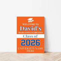 Personalized Graduation Welcome Sign, Custom Class of 2026 Party Sign, Graduation 2026 Decor, Congrats Grad Sign, Senior 2026 Party Display