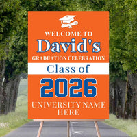 Personalized Graduation Welcome Sign, Custom Class of 2026 Party Sign, Graduation 2026 Decor, Congrats Grad Sign, Senior 2026 Party Display