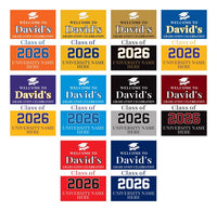 Personalized Graduation Welcome Sign, Custom Class of 2026 Party Sign, Graduation 2026 Decor, Congrats Grad Sign, Senior 2026 Party Display