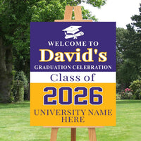 Personalized Graduation Welcome Sign, Custom Class of 2026 Party Sign, Graduation 2026 Decor, Congrats Grad Sign, Senior 2026 Party Display