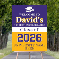 Personalized Graduation Welcome Sign, Custom Class of 2026 Party Sign, Graduation 2026 Decor, Congrats Grad Sign, Senior 2026 Party Display