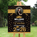 Personalized Graduation Welcome Sign, Custom Class of 2026 Party Sign with Photo, Graduation 2026 Decor, Congrats Grad Sign, Senior 26 Party