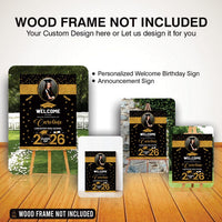 Personalized Graduation Welcome Sign, Custom Class of 2026 Party Sign with Photo, Graduation 2026 Decor, Congrats Grad Sign, Senior 26 Party