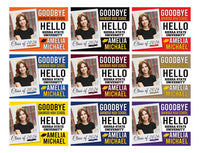 Personalized College Bound Yard Sign, College Logo Sign, Class of 2026 Custom Goodbye High School Hello College Yard Sign with Metal H-Stake