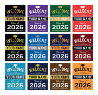 Personalized Graduation Welcome Sign, Custom Class of 2026 Party Sign, Graduation 2026 Decor, Congrats Grad Sign, Senior 2026 Party Display