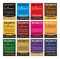 Personalized Graduation Welcome Sign, Custom Class of 2026 Party Sign, Graduation 2026 Decor, Congrats Grad Sign, Senior 2026 Party Display