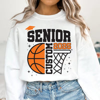 Custom Senior Night Basketball Family 2025 Sweatshirt, Class of 2025 Graduate Shirt, Senior Graduation Sweatshirt