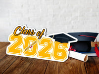 Personalized Class of 2026 Coroplast Sign, Graduate 2026 Cutout, Graduation Parties, Senior Graduation 2026 Sign, Photo Booth Prop