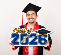 Personalized Class of 2026 Coroplast Sign, Graduate 2026 Cutout, Graduation Parties, Senior Graduation 2026 Sign, Photo Booth Prop
