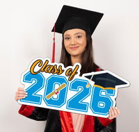 Personalized Class of 2026 Coroplast Sign, Graduate 2026 Cutout, Graduation Parties, Senior Graduation 2026 Sign, Photo Booth Prop