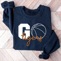 Basketball Lovers Gameday Sweatshirt, Game Day Gifts, Personalized Custom Team Apparel Shirt, Basketball Practice Wear Sweatshirt