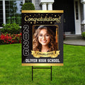 Personalized Graduation Yard Sign 2026 with Photo - Graduation Lawn Sign, Class of 2026, Custom Graduation 2026 Yard Sign with Metal H-Stake