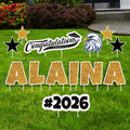 Personalized Graduation Yard Sign Letters 18