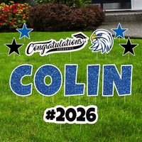 Personalized Graduation Yard Sign Letters 18", Custom Graduation Yard Cutouts Congratulations Grad 2026 Yard Décor With Metal Stakes