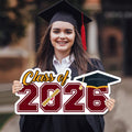 Personalized Class of 2026 Coroplast Sign, Graduate 2026 Cutout, Graduation Parties, Senior Graduation 2026 Sign, Photo Booth Prop
