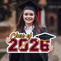 Personalized Class of 2026 Coroplast Sign, Graduate 2026 Cutout, Graduation Parties, Senior Graduation 2026 Sign, Photo Booth Prop