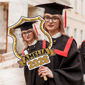 Custom Face Fans With Wooden Handle, Graduation Head, Grad Face Fans, Class of 2026 Head Fans, Graduation Faces on a Stick