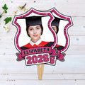 Custom Face Fans With Wooden Handle, Graduation Head, Grad Face Fans, Class of 2026 Head Fans, Graduation Faces on a Stick