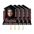 Custom Face Fans With Wooden Handle, Graduation Head, Grad Face Fans, Class of 2026 Head Fans, Graduation Faces on a Stick