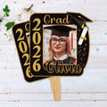 Custom Face Fans With Wooden Handle, Graduation Head, Grad Face Fans, Class of 2026 Head Fans, Graduation Faces on a Stick