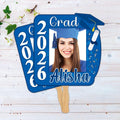Custom Face Fans With Wooden Handle, Graduation Head, Grad Face Fans, Class of 2026 Head Fans, Graduation Faces on a Stick
