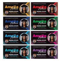 Graduation 2026 Personalized Banner Sign With Photo - 13 Oz Heavy Duty Waterproof Class of 2026, Graduation Vinyl Banner With Metal Grommets