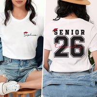 Custom Senior 2026 Shirt, Personalized Graduation 2026 Shirt, Senior Gift Tee, Two-Sided