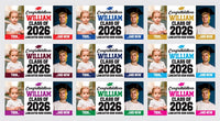 Graduation 2026 Personalized Banner Sign With Photo - 13 Oz Before After Memories Custom Class of 2026 Graduation Banner With Metal Grommets