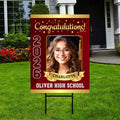 Personalized Graduation Yard Sign 2026 with Photo - Graduation Lawn Sign, Class of 2026, Custom Graduation 2026 Yard Sign with Metal H-Stake