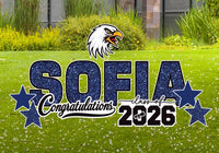 Personalized Graduation Yard Sign Letters 18", Custom Graduation Yard Cutouts Congratulations Grad 2026 Yard Décor With Metal Stakes