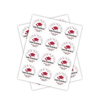 Personalized Graduation 2026 Stickers, Custom Thanks for Driving by Stickers, Graduation Labels, Round Graduation Party Favors, Gift Sticker