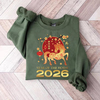 Happy Chinese New Year 2026 Sweatshirt, Year of The Horse 2026 Shirt, New Year Family Sweatshirt