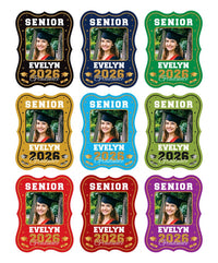 Custom Face Fans With Wooden Handle, Graduation Head, Grad Face Fans, Class of 2026 Head Fans, Graduation Faces on a Stick
