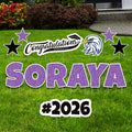 Personalized Graduation Yard Sign Letters 18