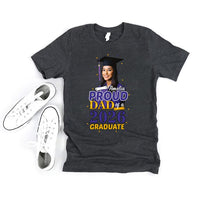 Graduation 2026 Family Shirt With Photo, Grad 2026 Women V Neck Shirt, Graduate 2026 Shirt, Unisex Proud Family Of A 2026 Graduate Shirt